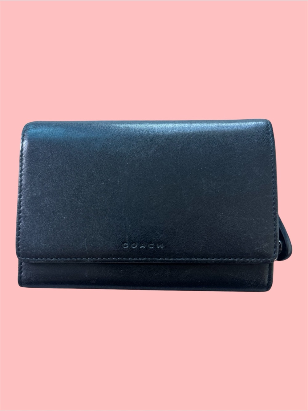Coach Black Leather Wallet